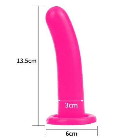 Silikonowe dildo do strap-ona sex analny różowe Silikonowe dildo do strap-ona sex analny różowe