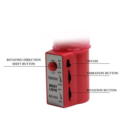 Wibrator króliczek masażer łechtaczki rotacja 24cm Wibrator króliczek masażer łechtaczki rotacja 24cm