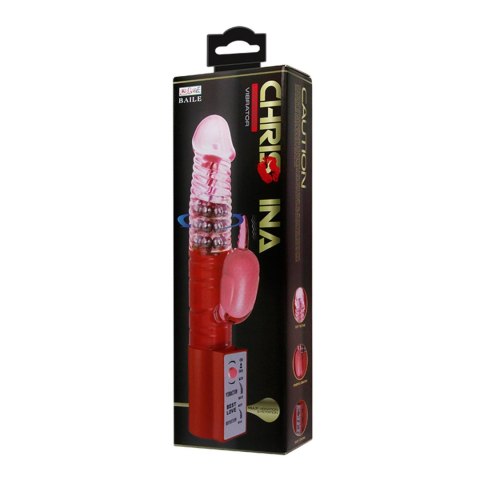Wibrator króliczek masażer łechtaczki rotacja 24cm Wibrator króliczek masażer łechtaczki rotacja 24cm