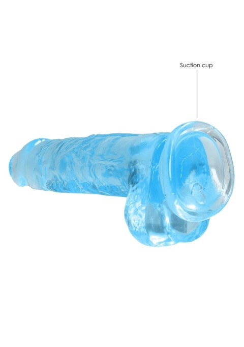 Dildo gumowe silikonowe żylaste z przyssawką 21 cm Dildo gumowe silikonowe żylaste z przyssawką 21 cm