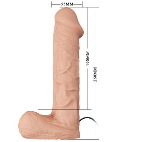 Dildo realistyczny penis wibracje strap-on 26cm Dildo realistyczny penis wibracje strap-on 26cm