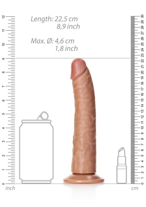 Duże realistyczne dildo z mocną przyssawką 22,5 cm Duże realistyczne dildo z mocną przyssawką 22,5 cm
