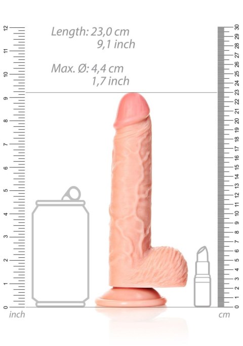 Realistyczne cieliste dildo z przyssawką 23 cm Realistyczne cieliste dildo z przyssawką 23 cm
