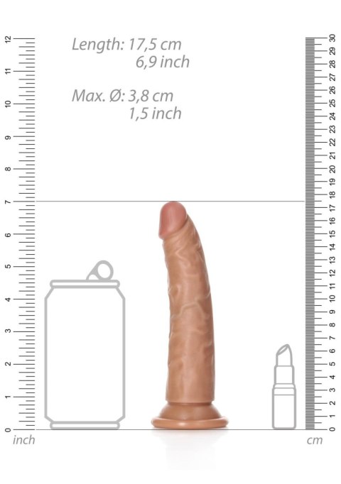 Slim Realistic Dildo with Suction Cup - 6""/ 15,5 cm Slim Realistic Dildo with Suction Cup - 6""/ 15,5 cm