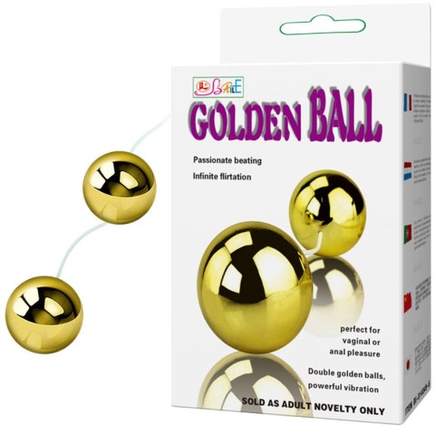 Wibrujące dwie kule gejszy na pilota golden ball Wibrujące dwie kule gejszy na pilota golden ball
