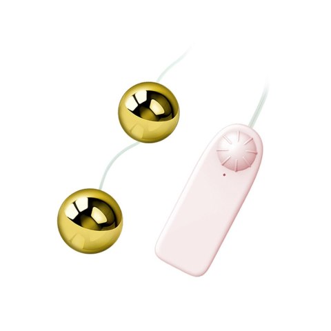 Wibrujące dwie kule gejszy na pilota golden ball Wibrujące dwie kule gejszy na pilota golden ball