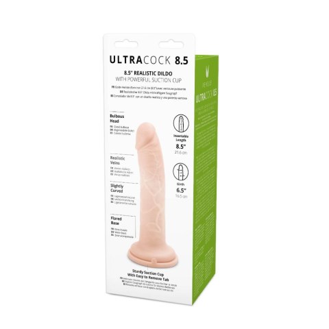 Duże realistyczne dildo z mocną przyssawką 21,5 cm Duże realistyczne dildo z mocną przyssawką 21,5 cm