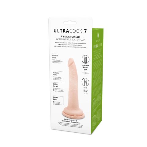 Gruby żylasty penis realistyczny przyssawka 18 cm Gruby żylasty penis realistyczny przyssawka 18 cm