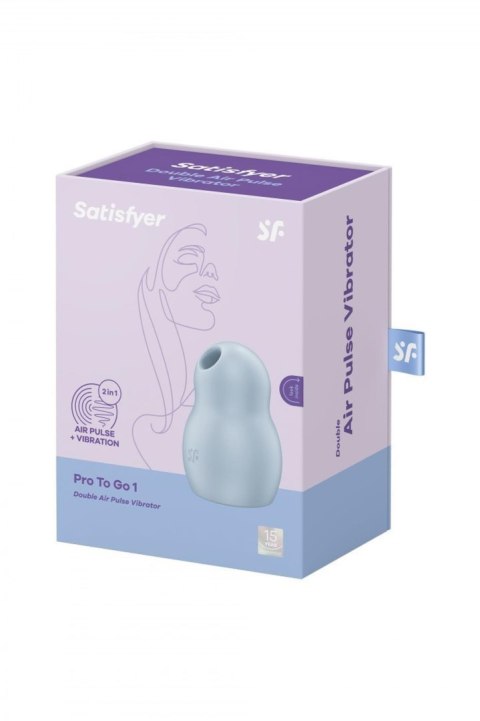 Powietrzny stymulator Satisfyer Pro To Go 1 błękit Powietrzny stymulator Satisfyer Pro To Go 1 błękit