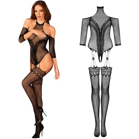 Strój erotyczny koronka bodystocking czarne S/M/L Strój erotyczny koronka bodystocking czarne S/M/L