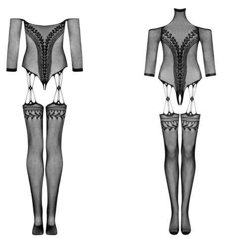 Strój erotyczny koronka bodystocking czarne S/M/L Strój erotyczny koronka bodystocking czarne S/M/L