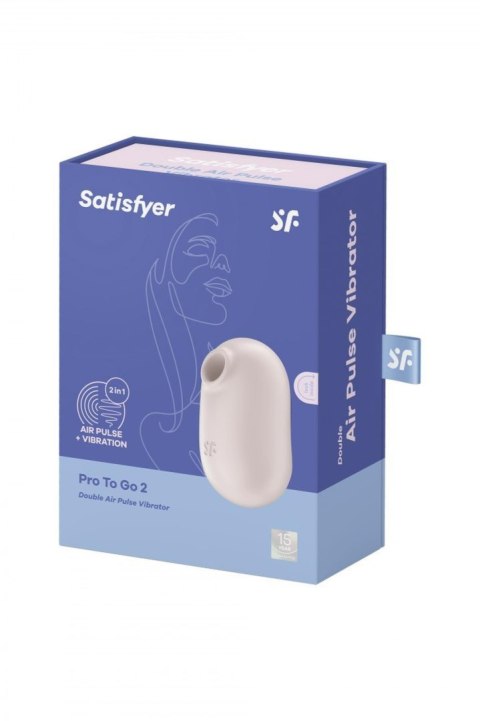 Stymulator powietrzny Satisfyer Pro To Go 2 beżowy Stymulator powietrzny Satisfyer Pro To Go 2 beżowy
