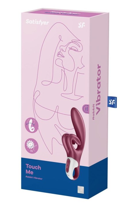 Wibrator króliczek Satisfyer Touch Me bordowy Wibrator króliczek Satisfyer Touch Me bordowy