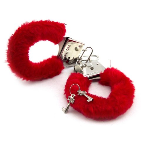 Kajdanki erotyczne bondage BDSM futerko czerwone Kajdanki erotyczne bondage BDSM futerko czerwone