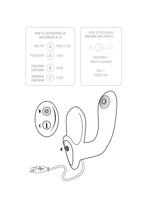 Masażer sex stymulator prostaty 10+5 trybów 12 cm Masażer sex stymulator prostaty 10+5 trybów 12 cm
