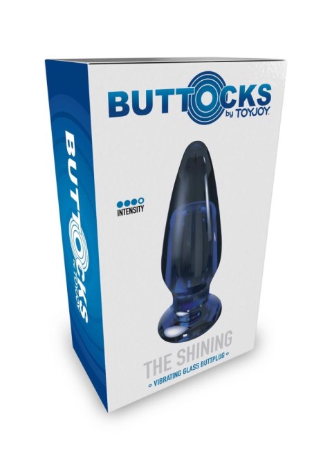 Szklany wibrujący korek analny sex buttplug 11cm Szklany wibrujący korek analny sex buttplug 11cm