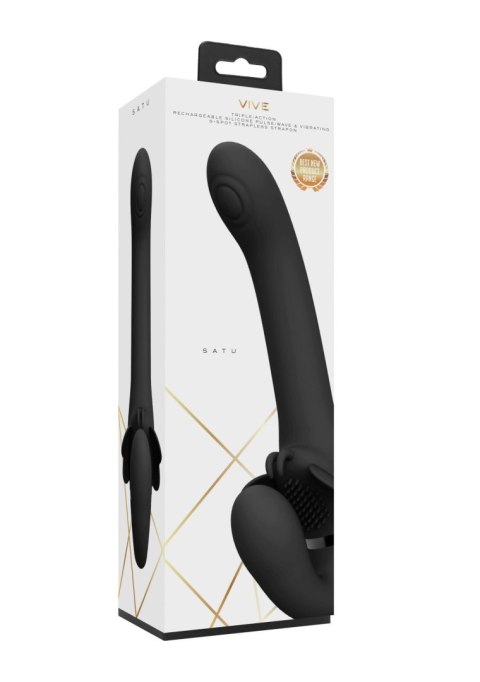 Wibrator strap-on strapless les 23cm 3x10 trybów Wibrator strap-on strapless les 23cm 3x10 trybów