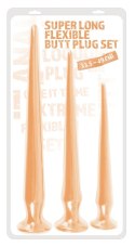 Zestaw 3 korki analne z przyssawką długie 30-49cm Zestaw 3 korki analne z przyssawką długie 30-49cm