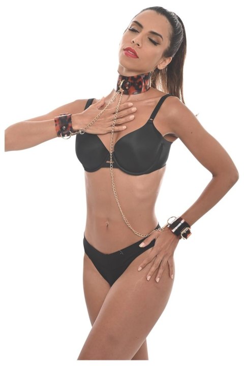 Zestaw kajdanki na ręce obroża krępowanie BDSM sex Zestaw kajdanki na ręce obroża krępowanie BDSM sex