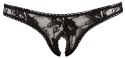 Crotchless String black L Crotchless String black L