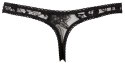 Crotchless String black S Crotchless String black S