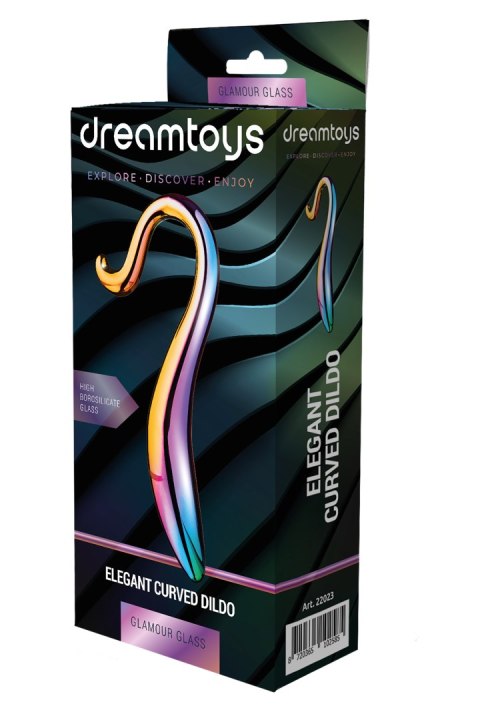 Dildo szklane zakręcone eleganckie bezpieczne 18cm Dildo szklane zakręcone eleganckie bezpieczne 18cm