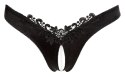 G-String Pearls black L G-String Pearls black L