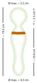 Podwójny masażer różdżka wibrator 19 cm 9 trybów Podwójny masażer różdżka wibrator 19 cm 9 trybów