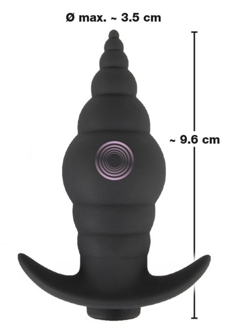 Korek analny wibrujący stożek zatyczka pilot 9cm Korek analny wibrujący stożek zatyczka pilot 9cm