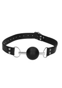 Solid Ball Gag - With Bonded Leather Straps Solid Ball Gag - With Bonded Leather Straps