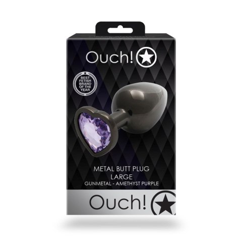CZARNA ZATYCZKA PLUG ANALNY KOREK METALOWY Z DIAMENTEM 9 CM CZARNA ZATYCZKA PLUG ANALNY KOREK METALOWY Z DIAMENTEM 9 CM
