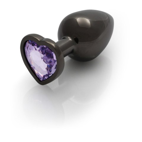 CZARNA ZATYCZKA PLUG ANALNY KOREK METALOWY Z DIAMENTEM 9 CM CZARNA ZATYCZKA PLUG ANALNY KOREK METALOWY Z DIAMENTEM 9 CM
