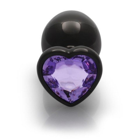 CZARNA ZATYCZKA PLUG ANALNY KOREK METALOWY Z DIAMENTEM 9 CM CZARNA ZATYCZKA PLUG ANALNY KOREK METALOWY Z DIAMENTEM 9 CM