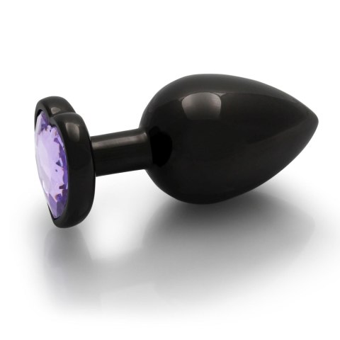 CZARNA ZATYCZKA PLUG ANALNY KOREK METALOWY Z DIAMENTEM 9 CM CZARNA ZATYCZKA PLUG ANALNY KOREK METALOWY Z DIAMENTEM 9 CM