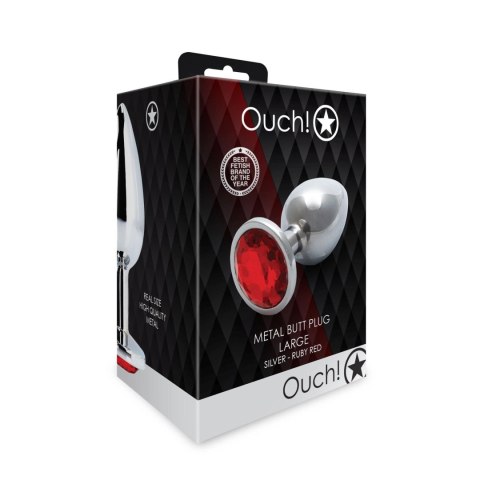 METALOWY KOREK ANALNY PLUG Z DIAMENTEM 9,3 CM WODOODPORNY METALOWY KOREK ANALNY PLUG Z DIAMENTEM 9,3 CM WODOODPORNY