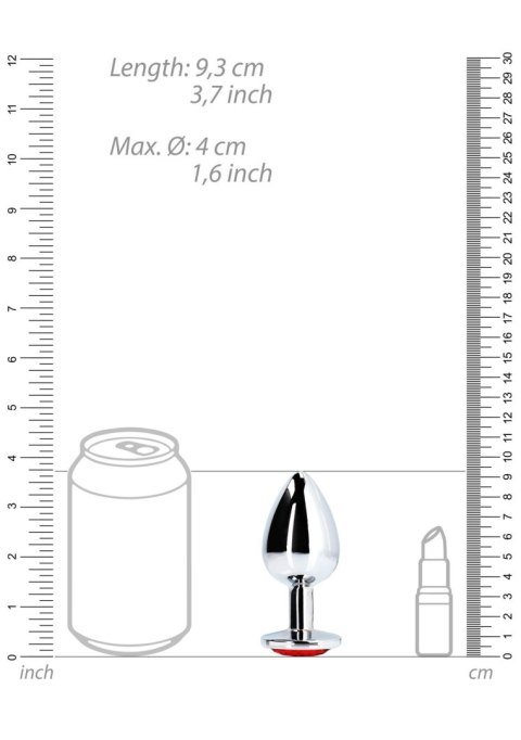 METALOWY KOREK ANALNY PLUG Z DIAMENTEM 9,3 CM WODOODPORNY METALOWY KOREK ANALNY PLUG Z DIAMENTEM 9,3 CM WODOODPORNY