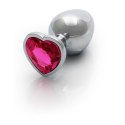 SREBRNA ZATYCZKA PLUG ANALNY KOREK METALOWY Z DIAMENTEM 9,3 CM SREBRNA ZATYCZKA PLUG ANALNY KOREK METALOWY Z DIAMENTEM 9,3 CM