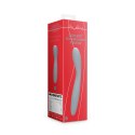 Wibrator damski gładki stymulacja punktu G miękki silikon szary 18 cm Wibrator damski gładki stymulacja punktu G miękki silikon szary 18 cm