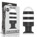 ZATYCZKA ANALNA CZARNO-BIAŁA SILIKONOWA KOREK ANALNY PLUG 19,5 CM ZATYCZKA ANALNA CZARNO-BIAŁA SILIKONOWA KOREK ANALNY PLUG 19,5 CM