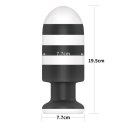 ZATYCZKA ANALNA CZARNO-BIAŁA SILIKONOWA KOREK ANALNY PLUG 19,5 CM ZATYCZKA ANALNA CZARNO-BIAŁA SILIKONOWA KOREK ANALNY PLUG 19,5 CM