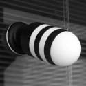 ZATYCZKA ANALNA CZARNO-BIAŁA SILIKONOWA KOREK ANALNY PLUG 19,5 CM ZATYCZKA ANALNA CZARNO-BIAŁA SILIKONOWA KOREK ANALNY PLUG 19,5 CM