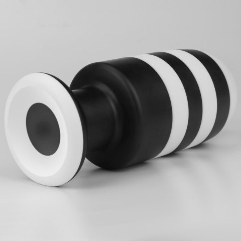 ZATYCZKA ANALNA CZARNO-BIAŁA SILIKONOWA KOREK ANALNY PLUG 19,5 CM ZATYCZKA ANALNA CZARNO-BIAŁA SILIKONOWA KOREK ANALNY PLUG 19,5 CM