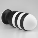 ZATYCZKA ANALNA CZARNO-BIAŁA SILIKONOWA KOREK ANALNY PLUG 19,5 CM ZATYCZKA ANALNA CZARNO-BIAŁA SILIKONOWA KOREK ANALNY PLUG 19,5 CM
