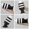 ZATYCZKA ANALNA CZARNO-BIAŁA SILIKONOWA KOREK ANALNY PLUG 19,5 CM ZATYCZKA ANALNA CZARNO-BIAŁA SILIKONOWA KOREK ANALNY PLUG 19,5 CM