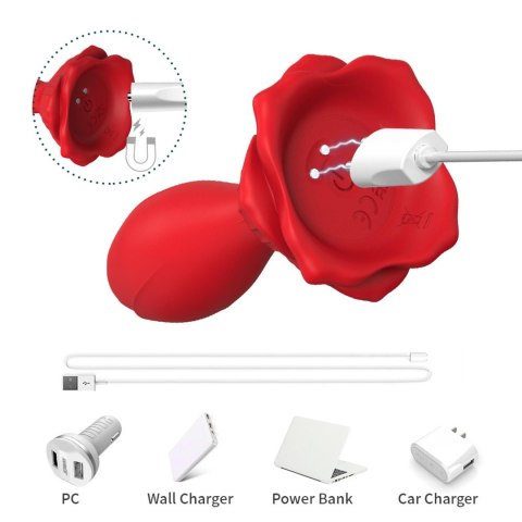 Korek analny z wibracją B - series Joy Rosenberg Red Korek analny z wibracją B - series Joy Rosenberg Red