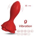 Korek analny z wibracją B - series Joy Rosenberg Red