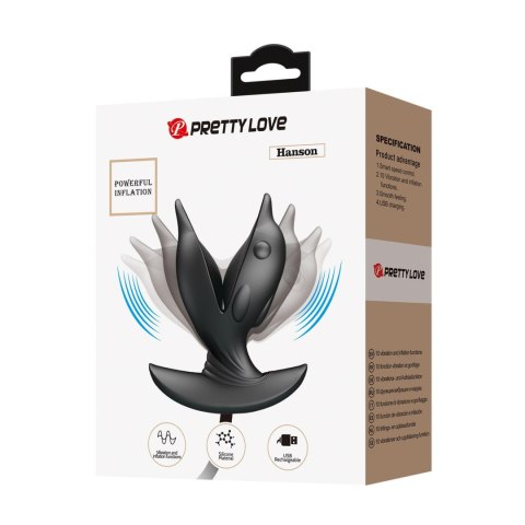 Korek analny z wibracjami PRETTY LOVE - Hanson, 10 trybów wibracji Korek analny z wibracjami PRETTY LOVE - Hanson, 10 trybów wibracji