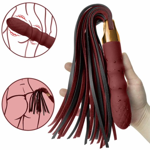 Pejcz bicz z korkiem wibratorem analnym 2w1 stymulacja analna plug Pejcz bicz z korkiem wibratorem analnym 2w1 stymulacja analna plug