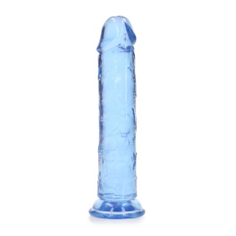 Żelowe niebieskie dildo z przyssawką waginalne i analne 20 cm Żelowe niebieskie dildo z przyssawką waginalne i analne 20 cm