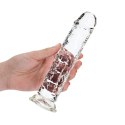 Żelowe przezroczyste dildo z przyssawką waginalne i analne 22 cm Żelowe przezroczyste dildo z przyssawką waginalne i analne 22 cm